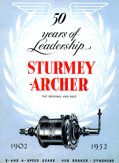 1952er Sturmey Archer Broschüre